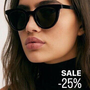 Скидка -25% на все солнцезащитные очки