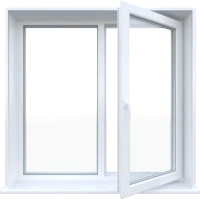 Двустворчатое окно РЕХАУ 1450 x 1415