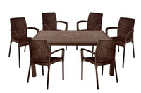 Комплект мебели Tweet BALI Set, коричневый коричневый