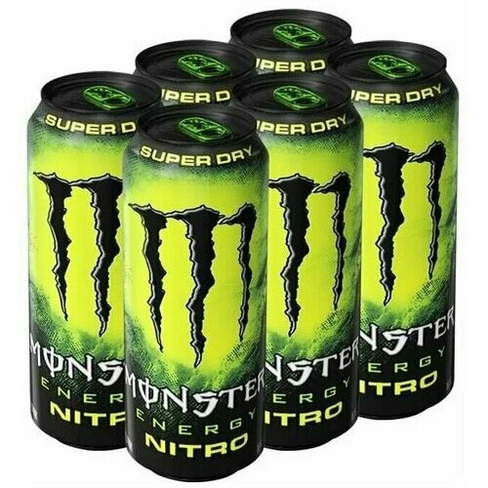 Вlack Monster Nitro Can/ Монстр Нитро Кэн 500 мл * 6 шт (Ирландия) Monster Energy