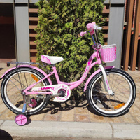Велосипед детский для девочки Nameless 18 дюймов розовый