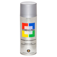 Краска аэрозольная CORALINO RAL 9006 белый алюминий 520мл, арт.C19006