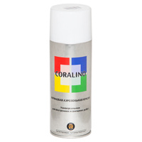 Краска аэрозольная CORALINO RAL 9003 белый глянцевый 520мл, арт.C19003