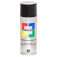 Краска аэрозольная CORALINO RAL 9005 черный матовый 520мл, арт.C19505