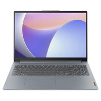 Ноутбук Lenovo IdeaPad Slim 3 15AMN8 82XQ0006RK, Ryzen 5 7520U/8Gb/SSD256Gb/Radeon 610M/15.6" FHD/Dos/серыйый