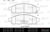 Колодки Тормозные Mitsubishi Pajero Sport 08>/L200 05> Передние Lowmetallic Miles арт. E400233