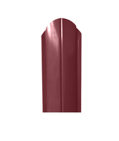 Штакетник металлический Овальный RAL3005 (Винно-красный)