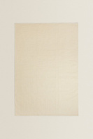 Волнистый шерстяной коврик Zara, устричный белый