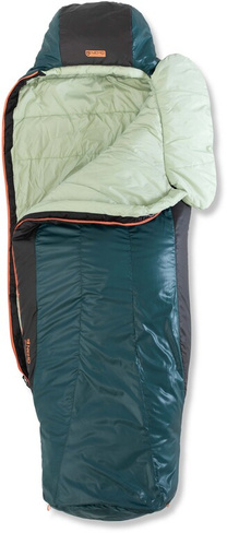 Синтетический спальный мешок Tempo 20 — женский NEMO, зеленый