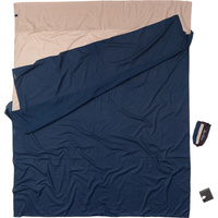 TravelSheet Спальный мешок из египетского хлопка, двойной размер Cocoon, синий
