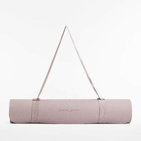 Мат для йоги Oysho 5mm Yoga Mat, светло-розовый