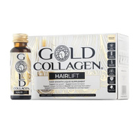 Жидкая добавка для лифтинга волос Gold Collagen, питьевой коллаген, 10x50 мл Inna marka