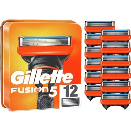 Бритвенные лезвия Fusion5 для мужчин, 1 упаковка из 12 лезвий, Gillette