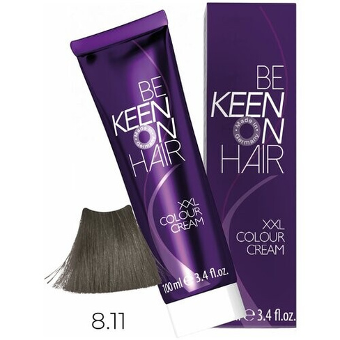 KEEN Be Keen on Hair крем-краска для волос XXL Colour Cream, 8.11 blond asch intensive, 100 мл