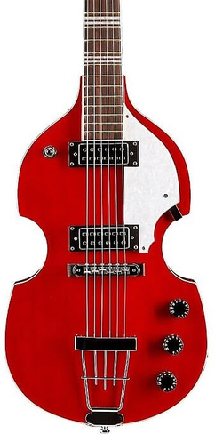 Электрогитара Hofner Violin 6 String Guitar HI-459-RD Red