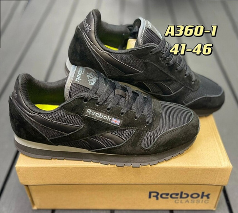 Кроссовки Reebok classic black 39-45