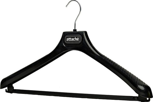 Хранение вещей Attache Вешалка-плечики для легкой одежды С044 черная (размер 48-50)