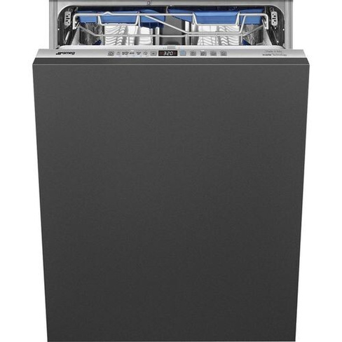 Встраиваемая посудомоечная машина SMEG STL333CL, полноразмерная, ширина 59.8см, полновстраиваемая, загрузка 13 комплекто