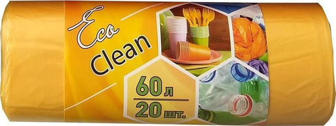 Товар для уборки Концепция быта Мешки для мусора на 60 л желтые