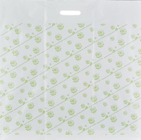 Упаковочные материалы Знак качества пакет с вырубной ручкой Пакет полиэтиленовый 60x63 см с рисунком и вырубной ручкой