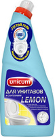 Бытовая химия Unicum Гель для чистки унитазов "Лимон", 750 мл
