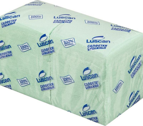 Бумажные полотенца Luscan Салфетки бумажные Profi Pack 1-слойные