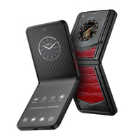 Смартфон Vertu IronFlip, Flame Red Alligator Leather Enjoyment Edition, 12 ГБ/512 ГБ, 2 Nano-SIM, черный/красный