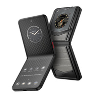 Смартфон Vertu IronFlip, Elephant Gray Crocodile Leather Enjoyment Edition, 12 ГБ/512 ГБ, 2 Nano-SIM, черный/серый