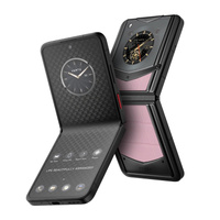 Смартфон Vertu IronFlip, Sakura Pink Crocodile Leather Enjoyment Edition, 12 ГБ/512 ГБ, 2 Nano-SIM, черный/розовый