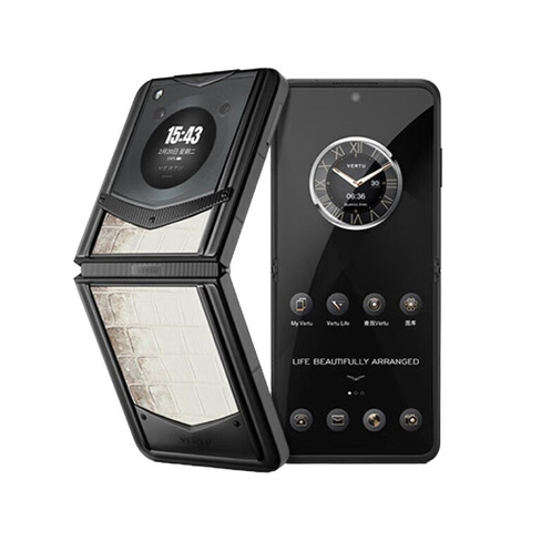 Смартфон Vertu IronFlip, Himalaya High Definition Edition, 12 ГБ/512 ГБ, 2 Nano-SIM, черный/белый
