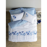 Комплект постельного белья из хлопка с вышивкой Ranforce Onella Blue