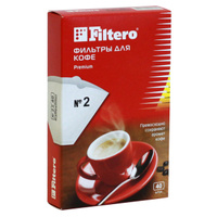 Фильтры для кофе FILTERO 1х2/40 белые