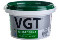 Шпатлевка Экстра по дереву водостойкая VGT 1 кг белая