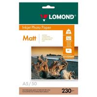 Фотобумага Lomond матовая А5 230г/м2 50 листов