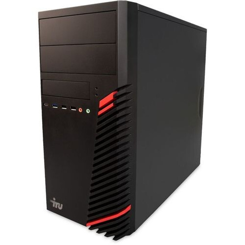 Компьютер iRU Office 320A5SM, AMD Ryzen 5 PRO 4650G, DDR4 8ГБ, 256ГБ(SSD), AMD Radeon Graphics, Free DOS, черный [202437