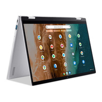 Ноутбук Acer Chromebook Enterprise Spin 514, 14" FHD Touchscreen 8ГБ/128ГБ, серебряный, английская клавиатура