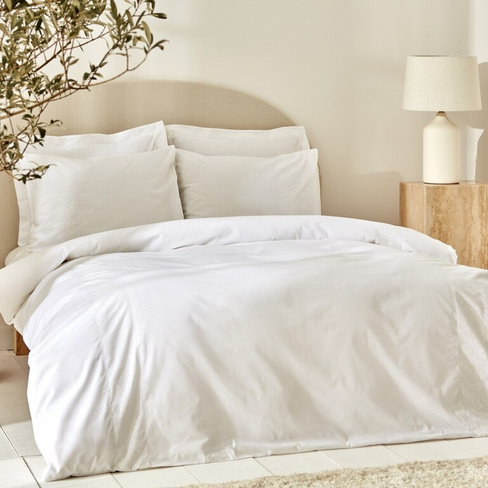 Karaca Home White Collection Комплект постельного белья из 100% хлопка, белый