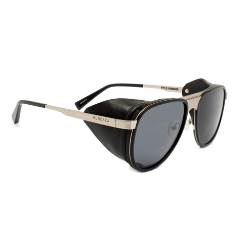 Солнцезащитные очки ДИКИЕ MUNDAKA, черный / серебристый / черный