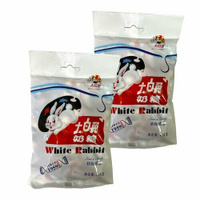 Молочные конфеты Белый кролик 2шт по 114 гр, Китай Нет бренда