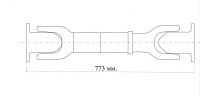 Вал карданный среднего моста Н/О L-773 ОАО "БЕЛКАРД" 4221-2205010-20