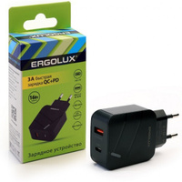 Зарядное устройство Ergolux 1USB+1Type 100-220B 5-9V 3A