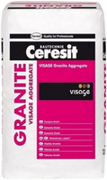 Наполнитель для изготовления тонкослойных покрытий Ceresit Visage Granite 13 кг Mozambic Graphite