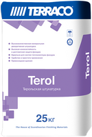 Штукатурка тирольская декоративная минеральная Terraco Terol Granule 25 кг белая 1.5 мм