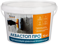 Гидроизоляция цементная проникающая Perfekta Аквастоп Про 10 кг