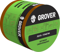 Лента герметик битумная односторонняя Grover 10*150 мм коричневый