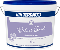Бархатистое покрытие с перламутровым эффектом Terraco Velvet Sand 5 кг солома