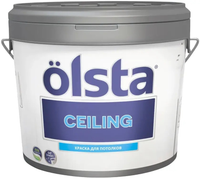 Краска для потолков Olsta Ceiling 900 мл холодная серая голубиная база А №66А