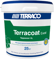 Штукатурка фасадная декоративная на акриловой основе Terraco at Excel 25 кг белая 2 мм 2.5 3.0 кг/1 кв.м
