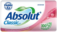 Крем мыло туалетное антибактериальное Абсолют Classıc Нежное 90 г
