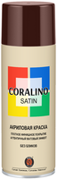 Акриловая аэрозольная краска East Brand Coralino Satin 520 мл шоколадно коричневая